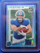 2025 Donruss Optic Cam Skattebo #228 Rated Rookie Purple Shock Prizm Giants