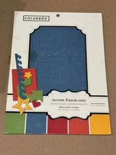 Colorbök Accent Punch-Outs Scrapbooking Die-Cut Shapes – 545 Pieces, 5 Colors