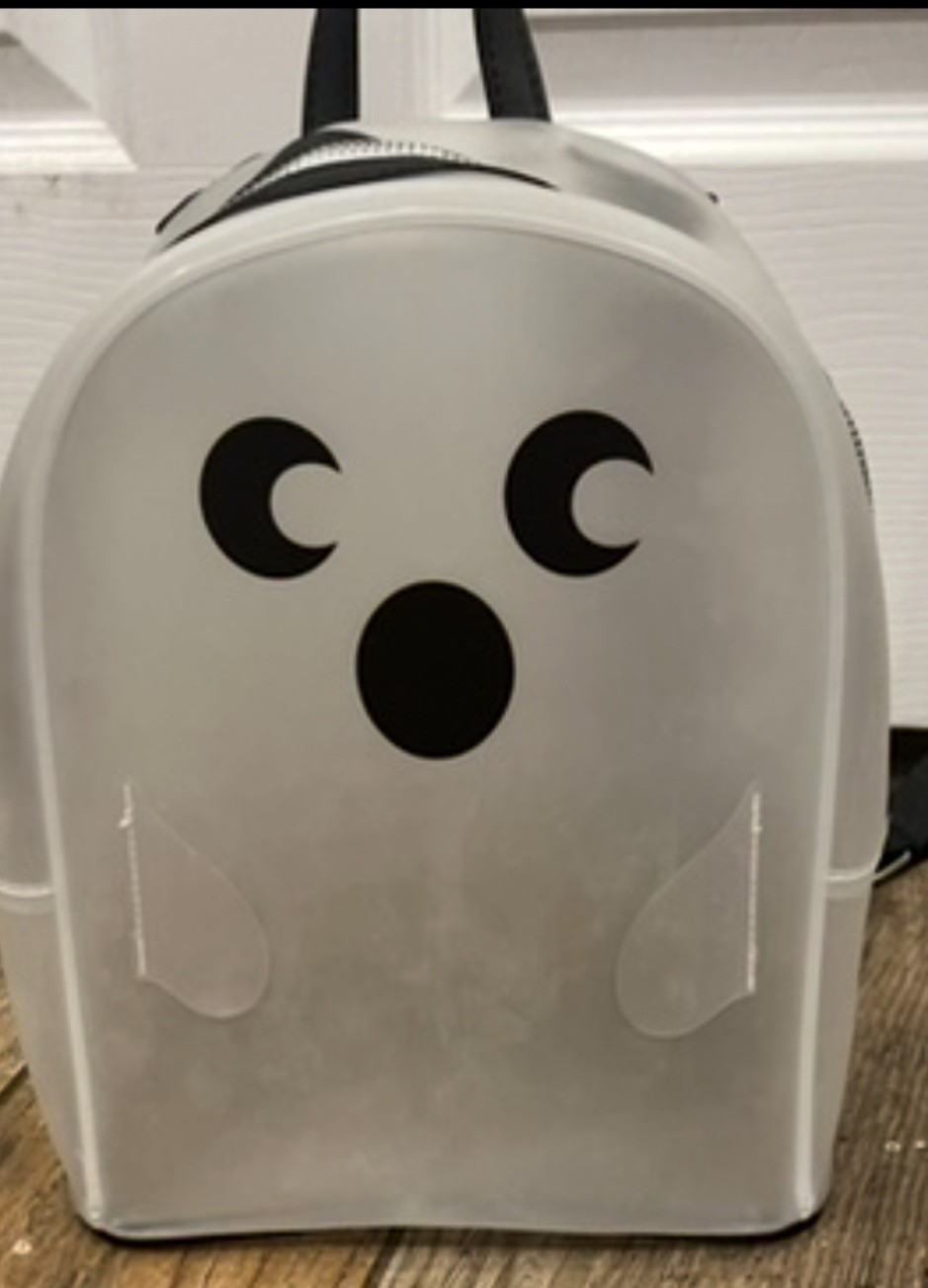 Cute Ghost Backpack Mini Purse – Clear/Translucen… - image 2