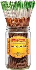 Wild Berry Eucalyptus Incense Stick Bundle [100 Sticks Per Pack - Brown - 10.5"]