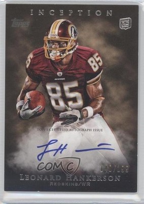 2011 Topps Inception 150/199 Leonard Hankerson #101 Rookie Auto RC 1f0