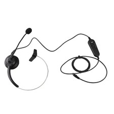 Telephone Headset With Microphone And Audio Control Call Center Headphone For Bu