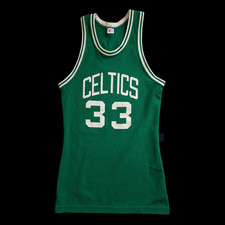 Vintage 90s Larry Bird 33 Celtics Jersey Men s Small Green NBA Iron-On Letters
