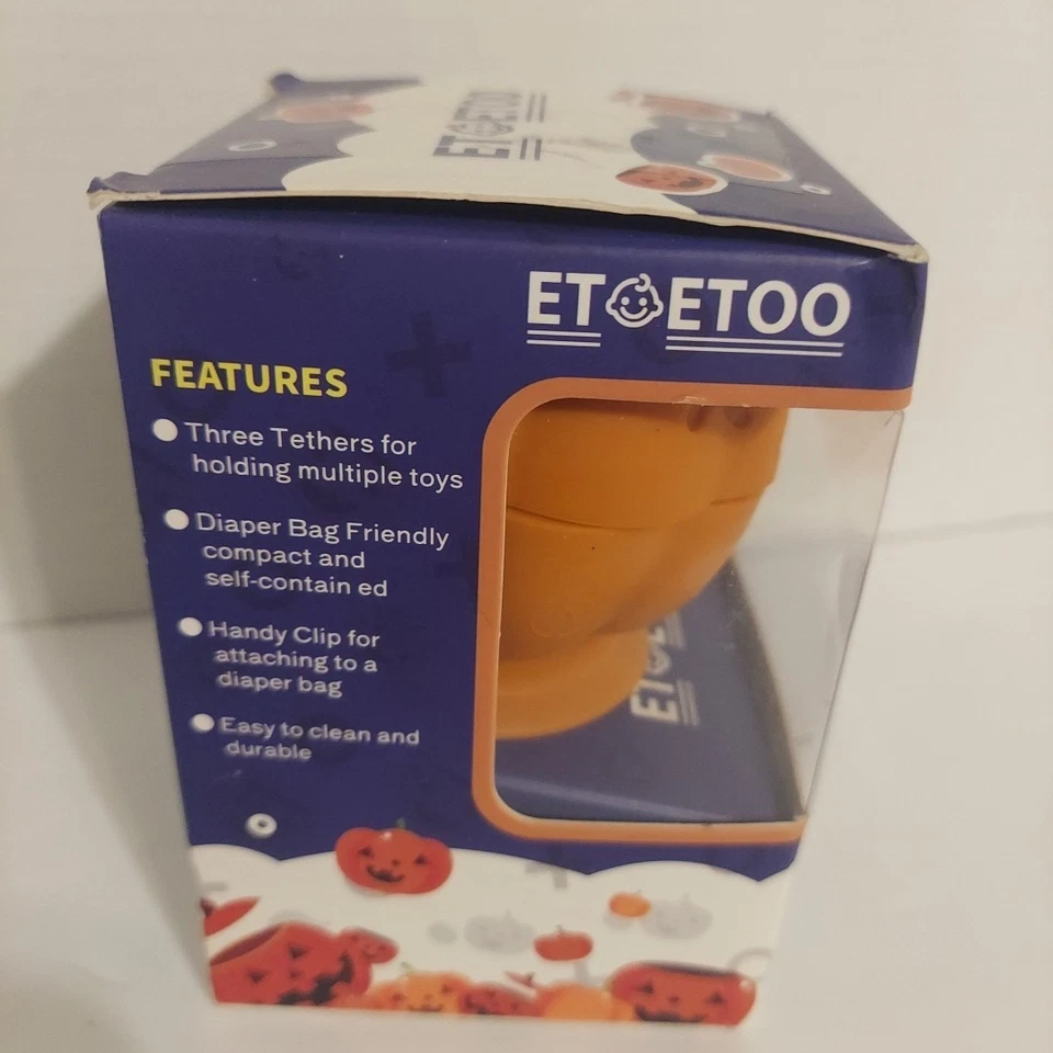 Soporte de juguete de calabaza con ventosa para silla alta soporte de juguete de dentición NUEVO en caja Foto 2 de 4