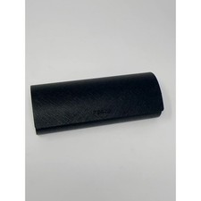 Prada Saffiano Eyeglasses Hard Case With Magnetic Closure Black Designer Luxe