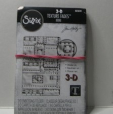 TIM HOLTZ 665634 SIZZIX 3-D TEXTURE FADES MINI FOUNDRY 3-D EMBOSSING FOLDER