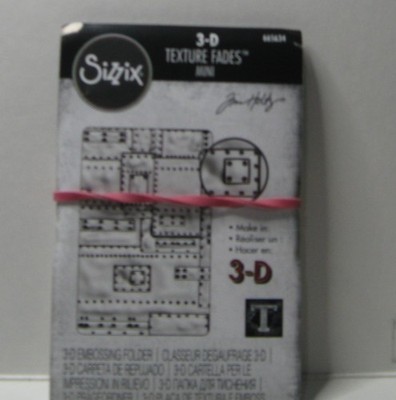 TIM HOLTZ 665634 SIZZIX 3-D TEXTURE FADES MINI FOUNDRY 3-D EMBOSSING ...