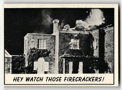 1966 Topps Monster Laffs Hey Watch Those Firecrackers #56 HIGHER HIGH GRADE