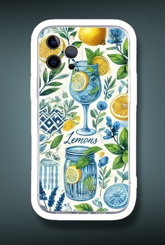 iPhone 16 16E 14 15 11 12 Plus Pro Silicone Cover Case Lemon Azulejo Italian - 第 1/1 張圖片