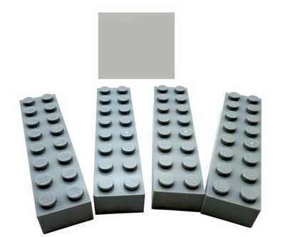 LEGO   4x brick 2x8 light grey original building blocks 6037399 93888 moc bricks technology