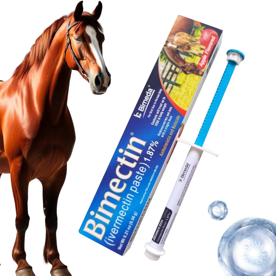 1 Pack Horse Dewormer Paste Apple Flavor Farm Ranch Supplies - Image 3 of 4