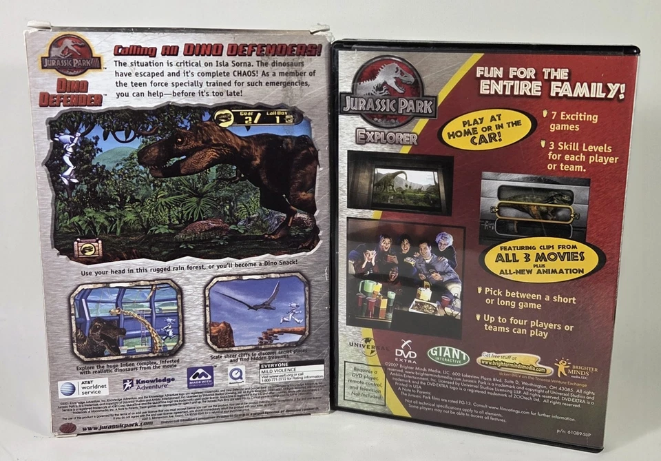 Jurassic Park III: Dino Defender PC & Explorer DVD Game Bundle Lot *READ DESC* - Image 4 of 4