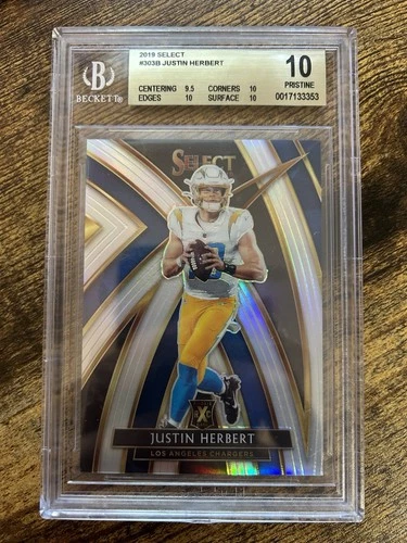 2019 Panini Select - 2020 XRC Justin Herbert #303 BGS 10