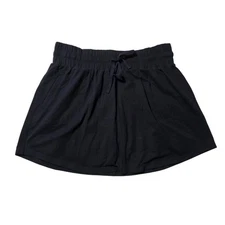 Lane Bryant Livi Active Skort Skirt Sz 18 20 Black Elastic Drawstring Waist
