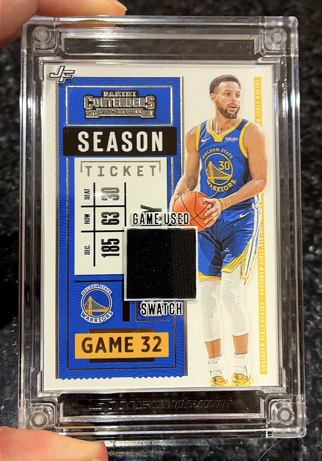 Jersey Fusion Basketball Edition Stephen Curry Game Used Swatch #32 Warriors NBA