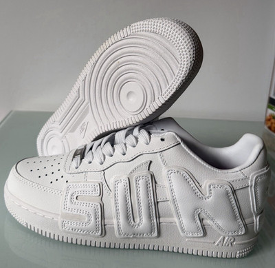 Nike Air Force 1 Herren Sneaker Low Top Weiß Schnürung EU 38,5