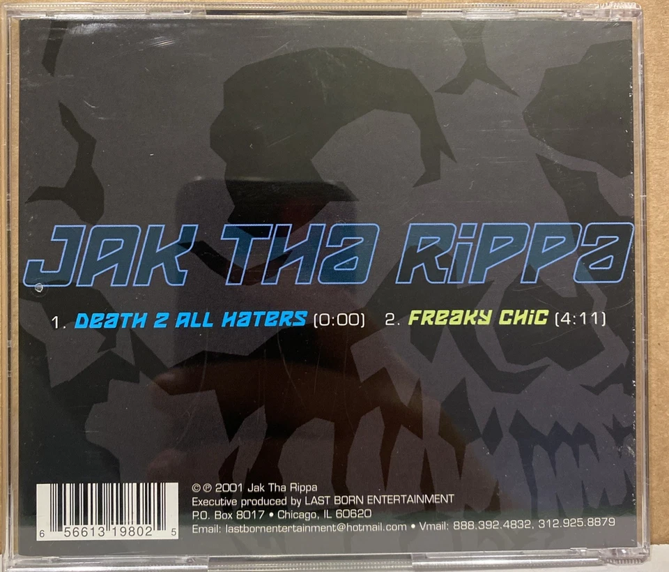Jak Tha Rippa "Death To All Haters" CD сингл чистый диск - Изображение 2 из 3