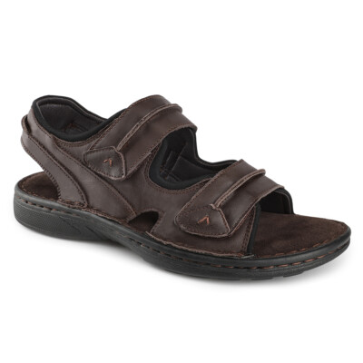 Herren Schuhe Leder Sandalen Sommer Bequem Walking Trekking Strand Fußbett