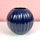 Vintage Haeger Ribbed Ball Vase