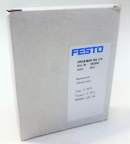 One New Festo CPE18-M1H-3GL-1/4 163141 Solenoid Valve Expedited Shipping - Picture 2 of 2