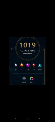 league account, Unranked, 1000+ Skins