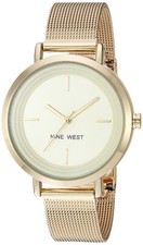 Women's NW/2146CHGP Gold-Tone Mesh Bracelet Watch