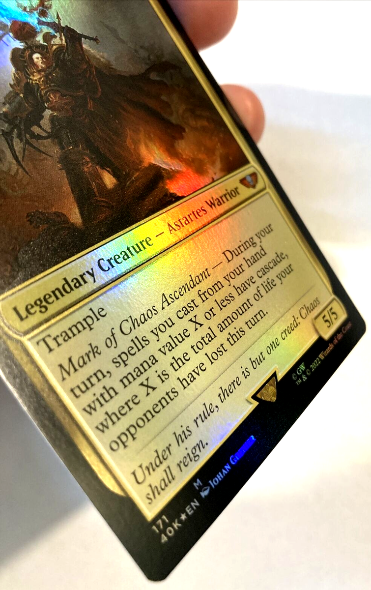 MTG Abaddon the Despoiler *FOIL* Warhammer 40,000 171 NM