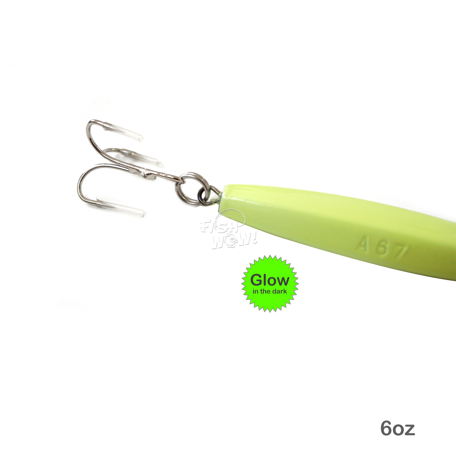 20pcs Fish WOW!® Glow 6oz Fishing Diamond Jig Jigging Trolling Lure NEW - Image 5