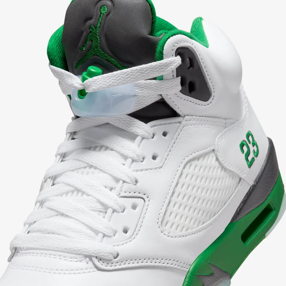 New Nike Women's Air Jordan 5 Retro Shoes - Lucky Green (DD9336