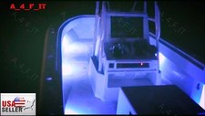 White LED Boat Lights Kit Waterproof Pod Bright LED Strips Marine Bowrider 8pc