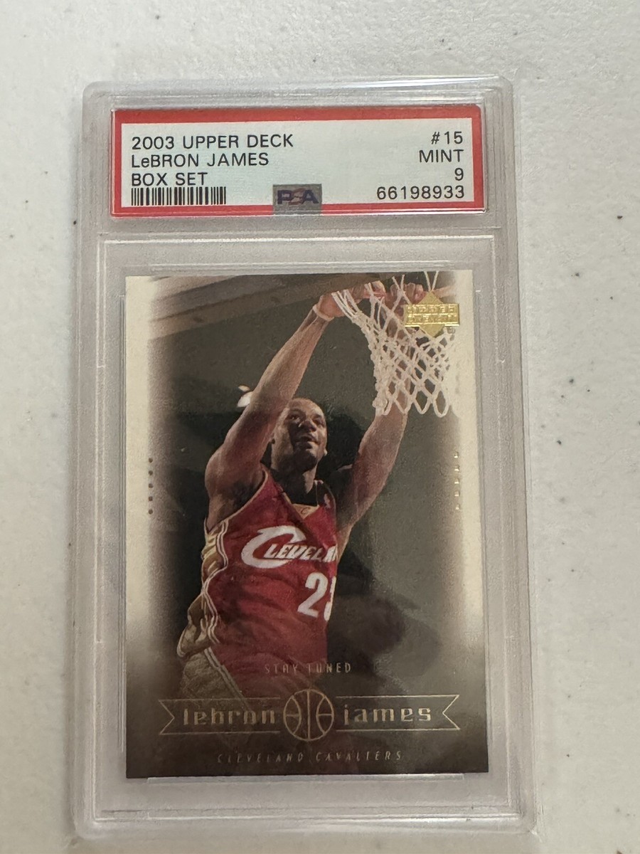 2003 Upper Deck Lebron James Box Set #15 PSA Cavs, Lakers
