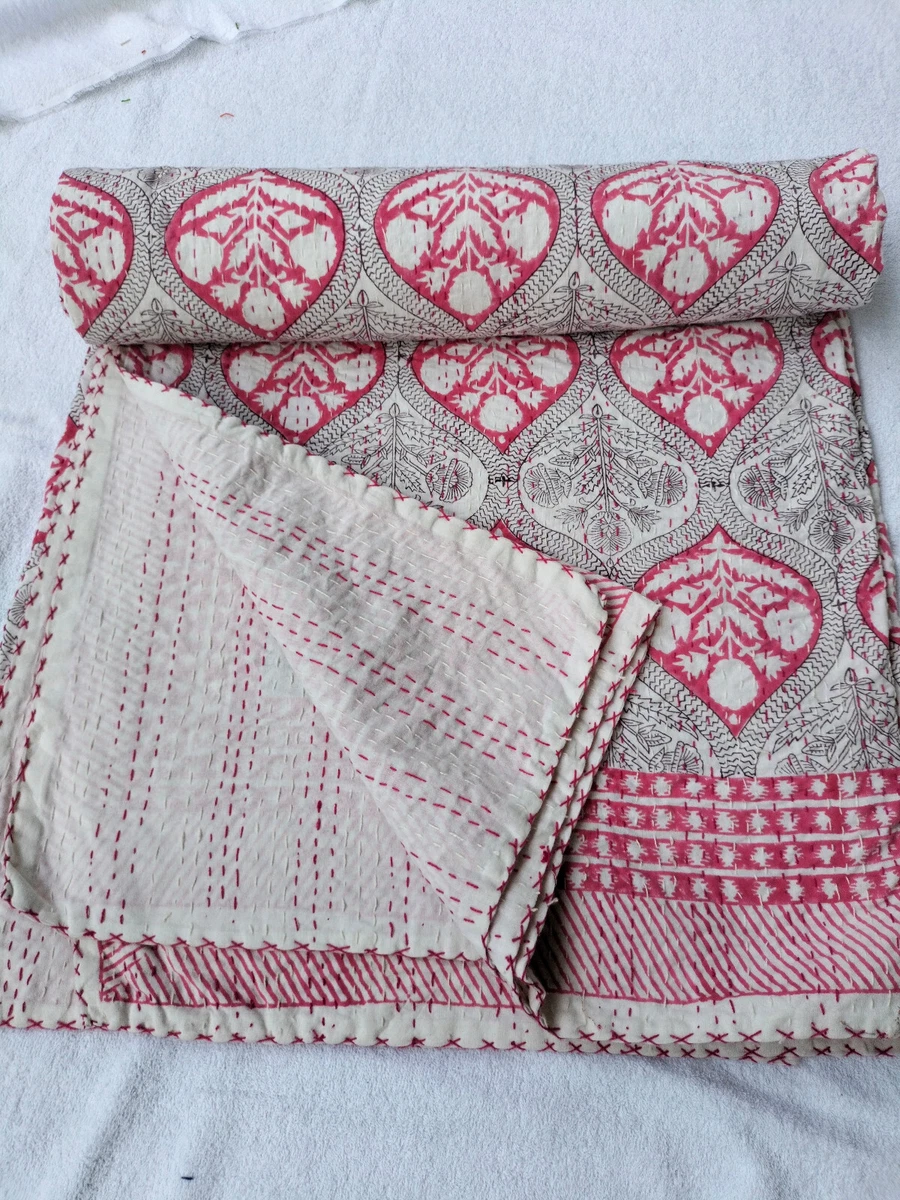 Kantha stitch bed cover sale