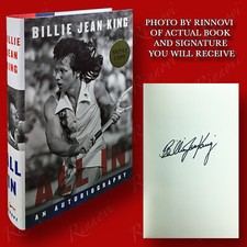 All In SIGNED Billie Jean King (2021, HC,1st) BRAND NEW