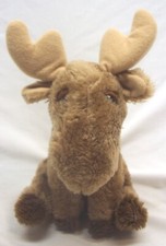 VINTAGE 1979 Dakin NICE BROWN MOOSE 9" Plush Stuffed Animal Toy 1970's
