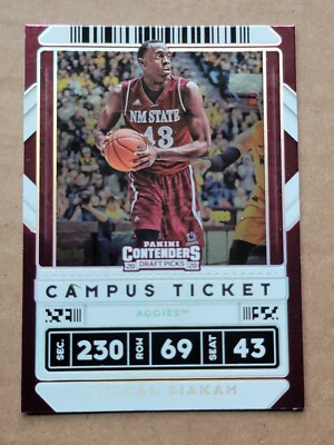 Paskal Siakam 2020-21 Panini Contenders Campus Ticket #17 Basketball Card