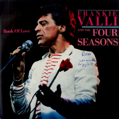 7'' 1985 VG+++ ! FRANKIE VALLI & FOUR SEASONS : Book Of Love /incl. PROMO SHEET