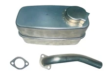 Muffler, Exhaust Pipe W/Gasket Fits John Deere 107S LOW S/N