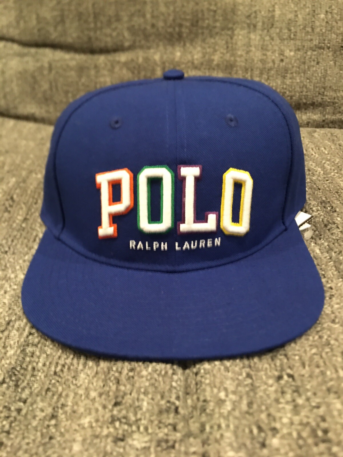 Polo Ralph Lauren Easter Varsity Pony Snapback Cappello OSFA Blu $60