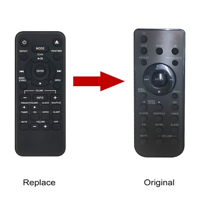 RM-SRDD90R Replace Remote for JVC Wireless All-in-one DAB Hi-Fi System RD-D90