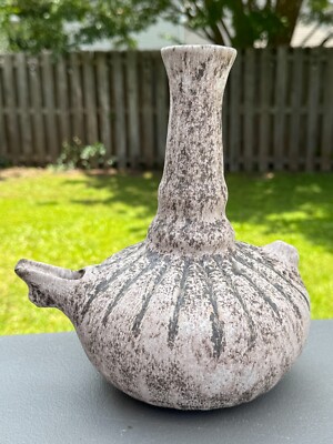 McCarty Pottery Mississippi Rivermark Water Carafe / Wine Decanter in Nutmeg