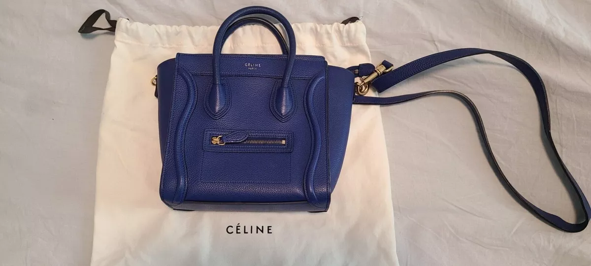 Celine Trio Cobalt Blue Handbag