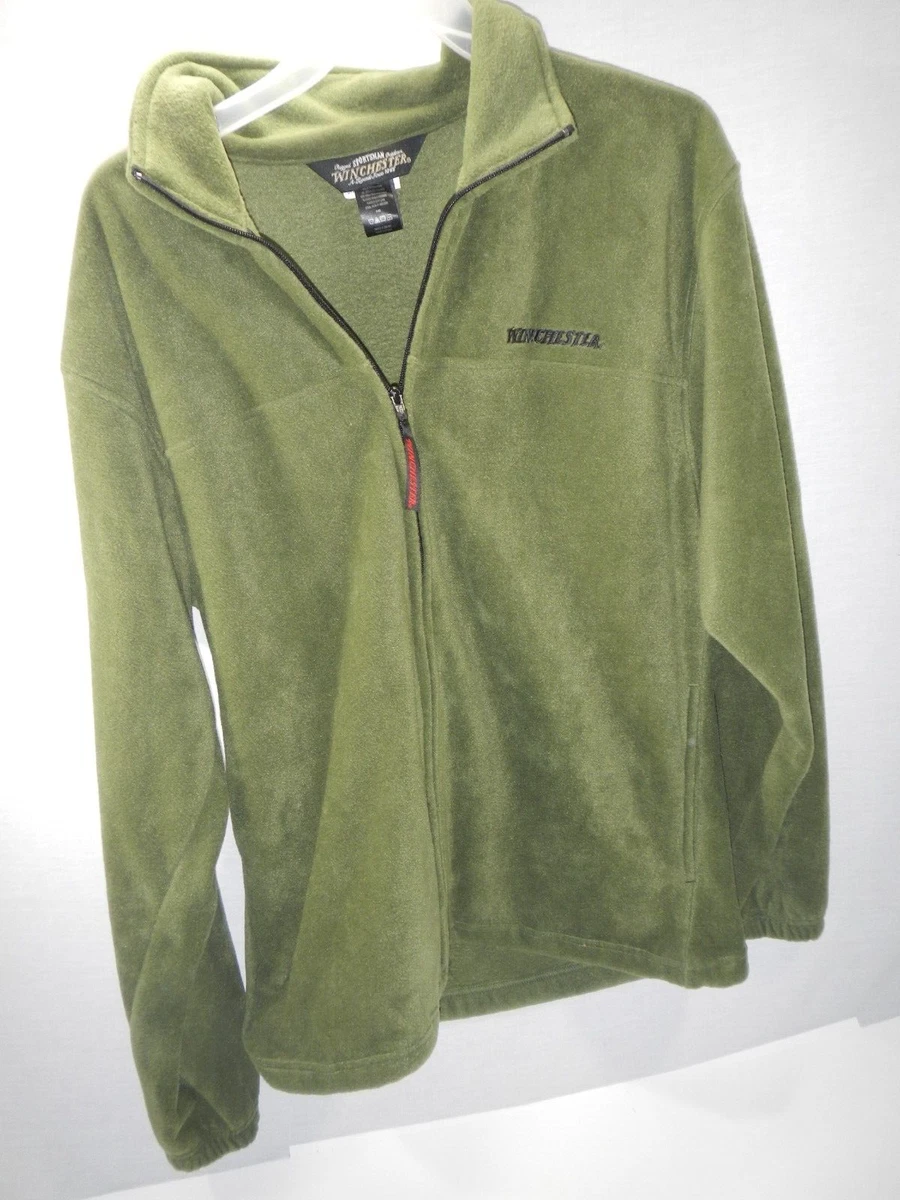 Winchester Men s Fleece Jacket Sportsman Outdoors Green L Full Zip