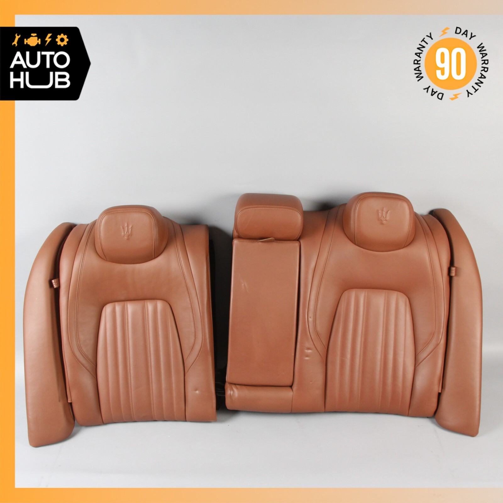 14-17 Maserati Ghibli M157 Rear Left & Right Seat Cushion Top Upper OEM 51k