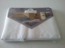 Jubilee Solid White Twin Flat Sheet Made in USA Vintage Sealed Package Percale