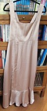 Show Me Your MuMu CLAIRE MIDI Summer Dress Womens M Medium Champagne Made in USA