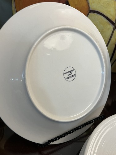 6 Casual Settings By Oneida Kenley White/Cream 10.5 Dinner Plates-Ring Rimmed - Bild 5 von 8