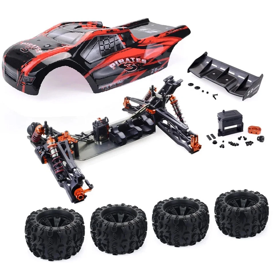 ZD Racing 9021 V3 / MT8 Pirates3 1/8 2.4G 4WD 90km/h Brushless RC Car RTR/KIT - Image 2 of 4