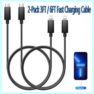 For iPhone 14 Plus 6/6s/7/8 Plus 5c/5s Type-C To Apple Cable Charging Data Cord