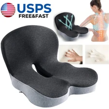 Memory Foam Seat Cushion Lumbar Support Cushion Office Chair Truck Car Seat Pad
