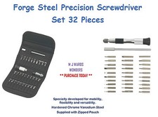 Forge Steel Precision Screwdriver Set 32 PCS - Hardened Chrome Vanadium Steel
